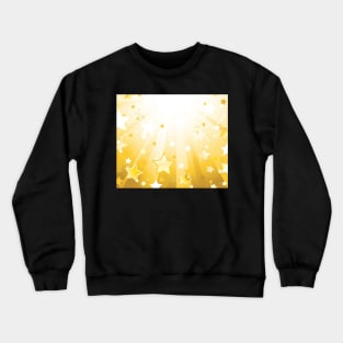 Radiant background with stars Crewneck Sweatshirt